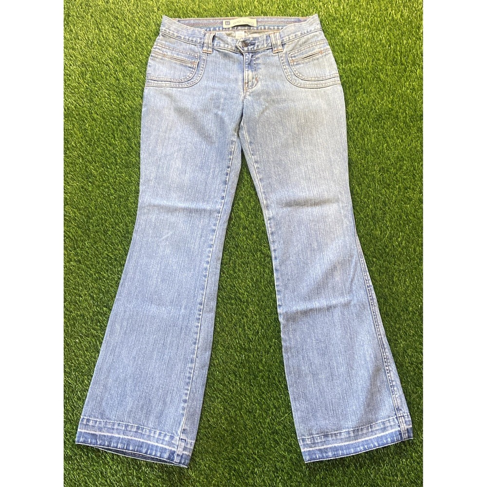 Vtg Y2K GAP Blue Jeans Bell Bottom Flare Boot Stretch Women 8 Long